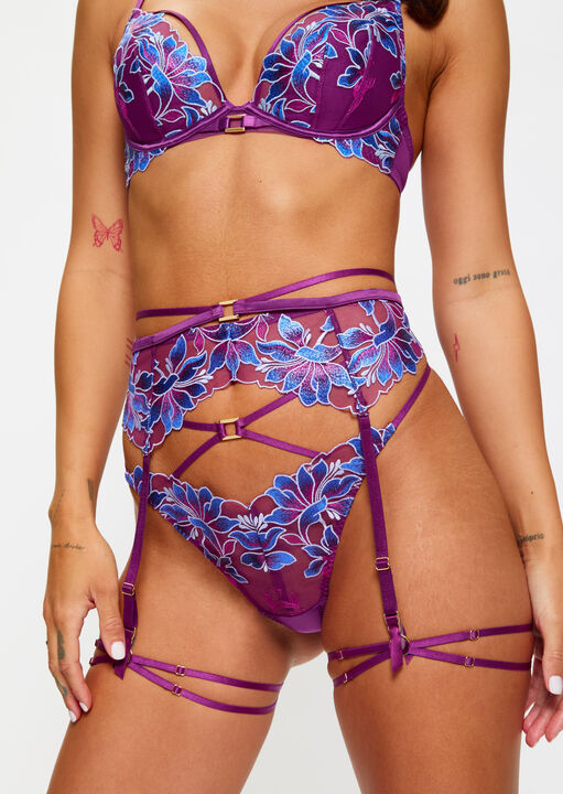 Nocturnal Bloom Suspender Belt image number 1.0